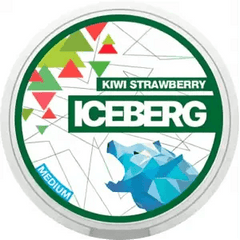 Kiwi Strawberry Light Nicotine Pouches by Ice Berg 20mg/g - Vape Unit