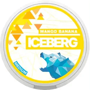 Mango Banana Light Nicotine Pouches by Ice Berg 20mg/g - Vape Unit