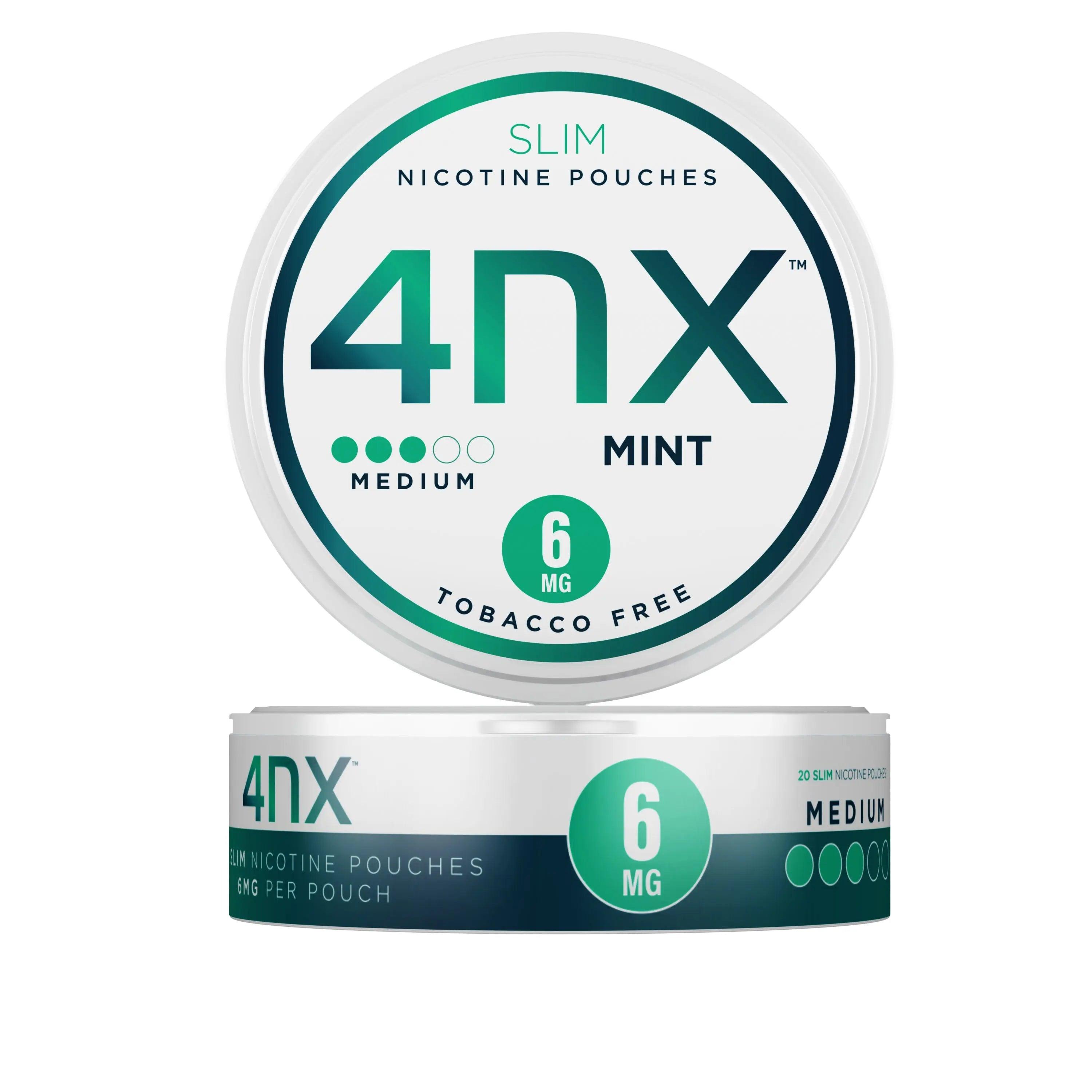 Mint Nicotine Pouches by 4NX 6mg/18mg - Vape Unit