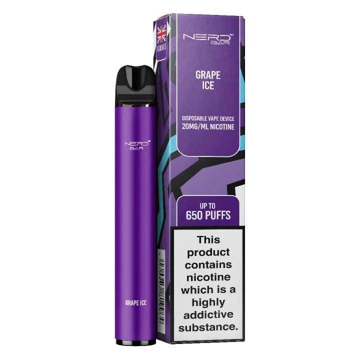 NERD BAR 600 PUFF GRAPE ICE - Vape Unit