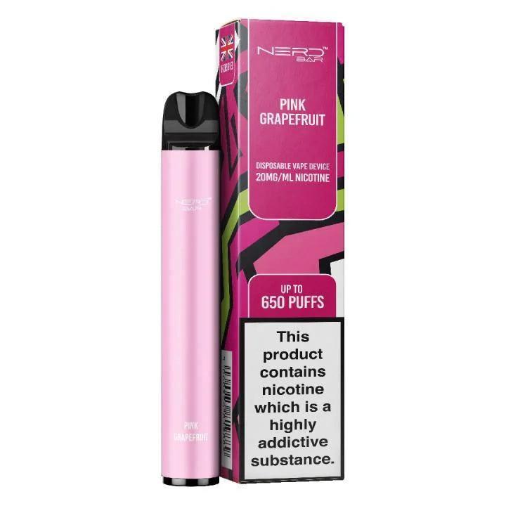 NERD BAR 600 PUFF PINK GRAPEFRUIT - Vape Unit