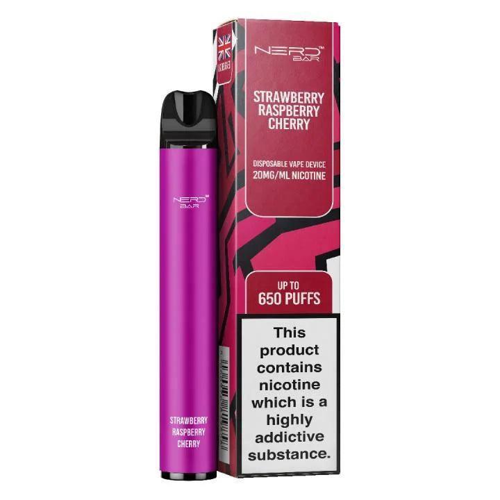 NERD BAR 600 PUFF RASPBERRY CHERRY - Vape Unit