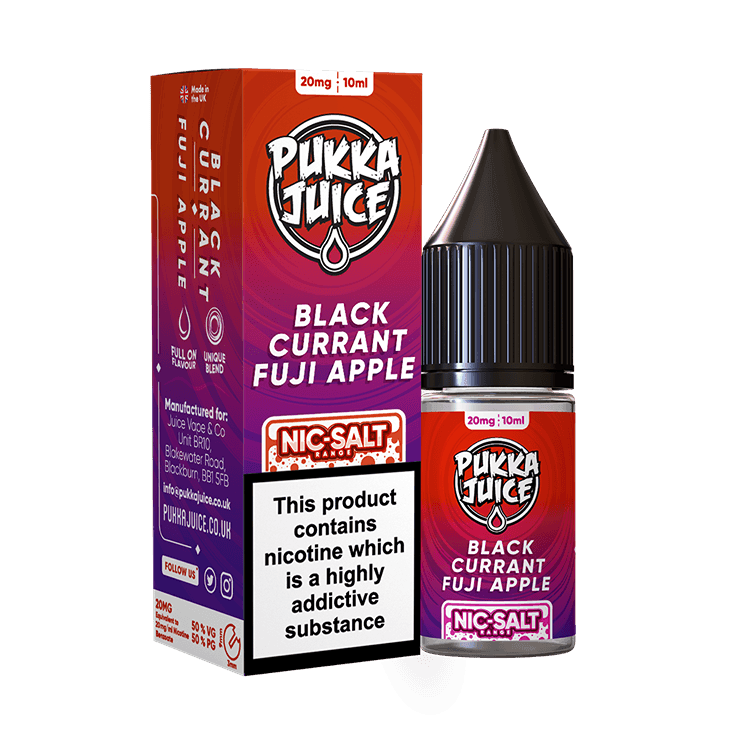 PUKKA JUICE NIC SALT BLACKCURRANT FUJI APPLE 10/20MG - Vape Unit