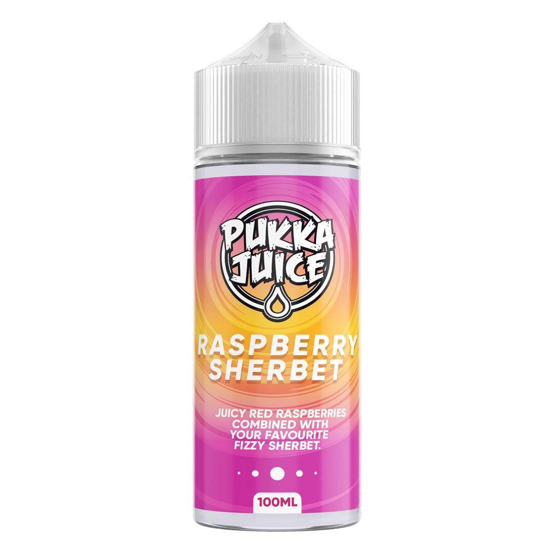 PUKKA JUICE RASPBERRY SHERBET 100ML - Vape Unit