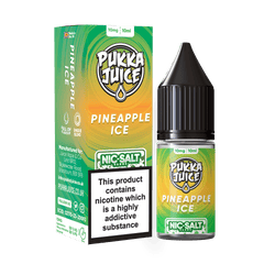 PUKKA JUICE SALT PINEAPPLE ICE 10/20MG - Vape Unit