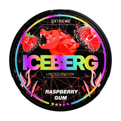 Raspberry Gum Limited Edition Nicotine Pouches by Ice Berg 150mg/g - Vape Unit