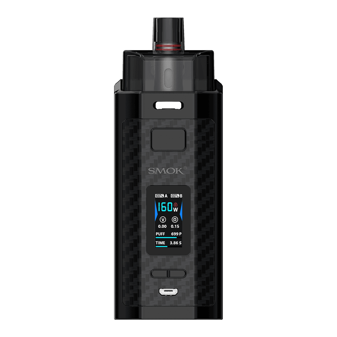 SMOK RPM160 POD BLACK CARBON FIBER - Vape Unit