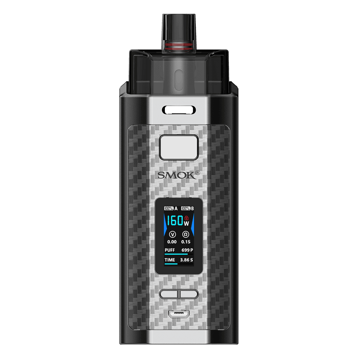 SMOK RPM160 POD SILVER CARBON FIBER - Vape Unit