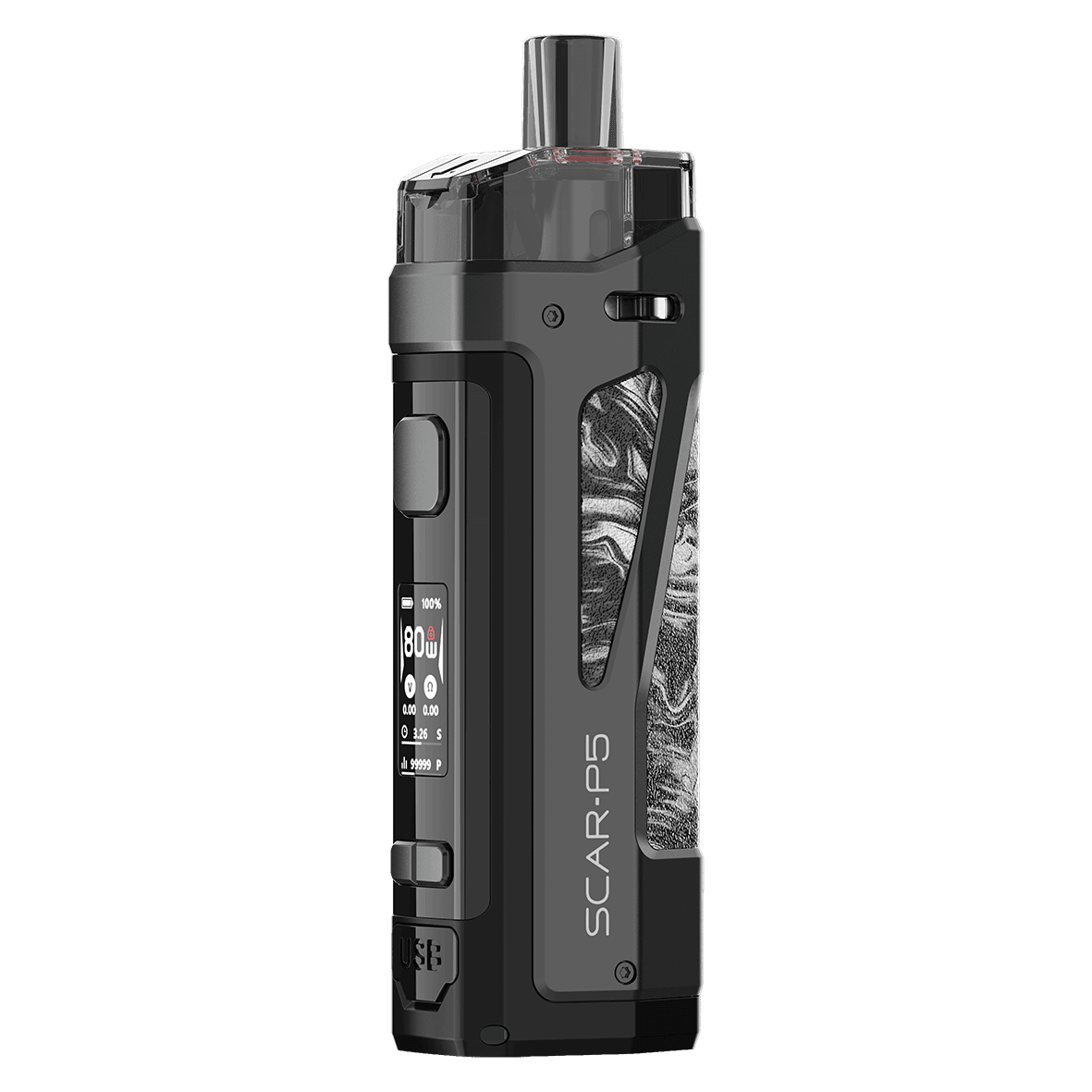 SMOK SCAR P3 POD FLUID BLACK WHITE - Vape Unit