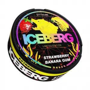 Strawberry Banana Gum Nicotine Pouches by Ice Berg 150mg/g - Vape Unit