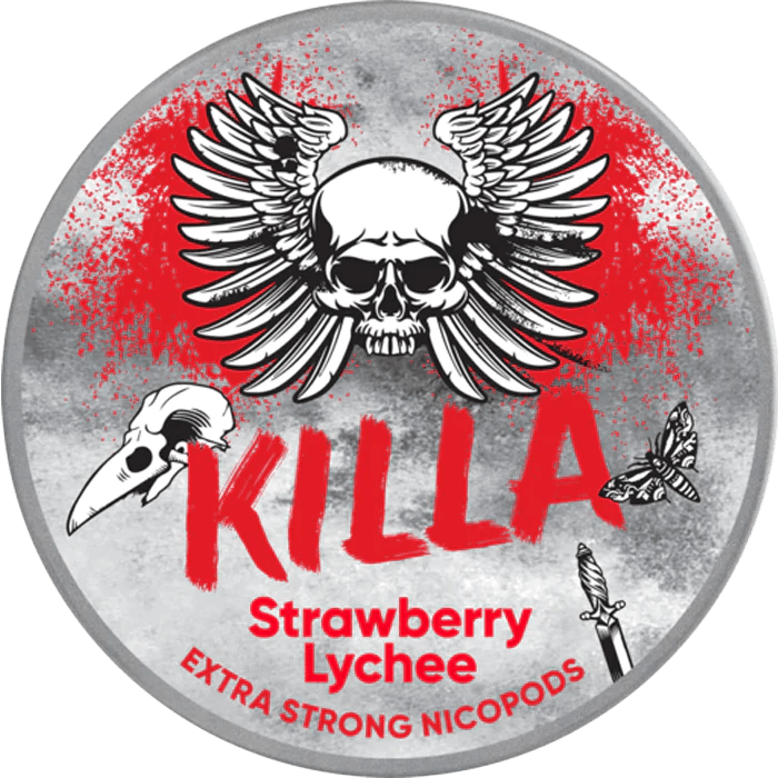 Strawberry Lychee Nicotine Pouches by Killa - Vape Unit