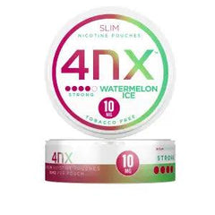 Watermelon Ice Strong Nicotine Pouches by 4NX 10mg - Vape Unit