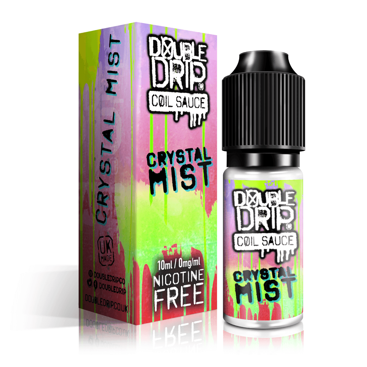 Double Drip E Liquid - Crystal Mist - 10ml (Expired 2022) - Vape Unit