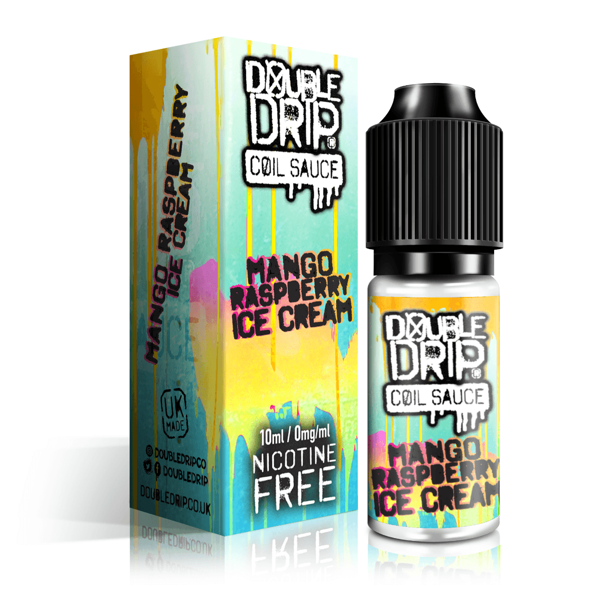 Double Drip E Liquid - Mango Raspberry Ice Cream - 10ml - Vape Unit