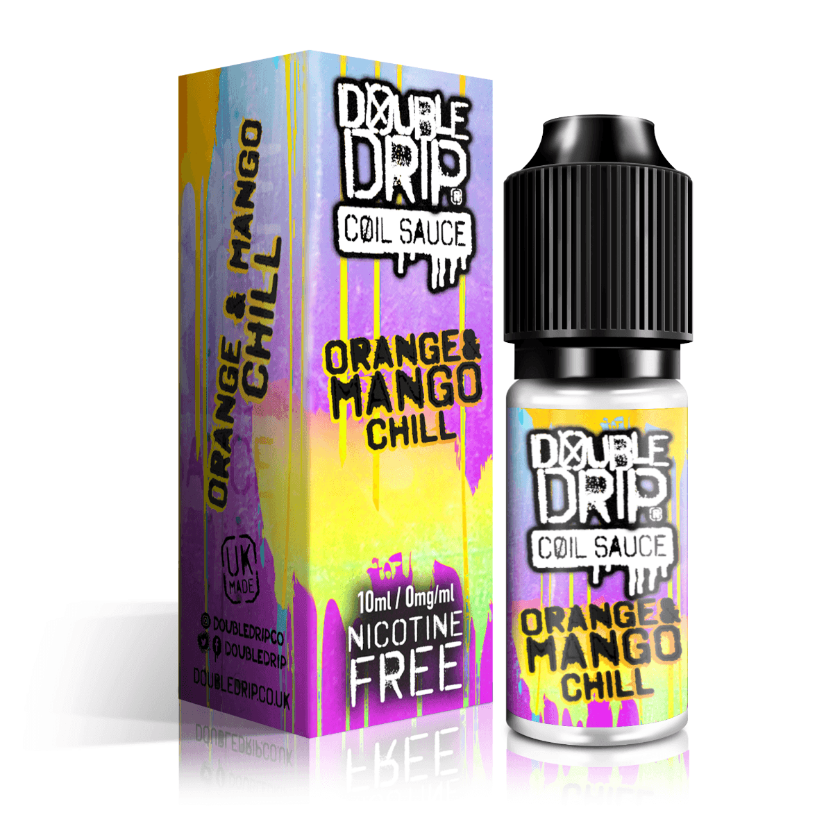 Double Drip E Liquid - Orange &amp Mango Chill - 10ml - Vape Unit