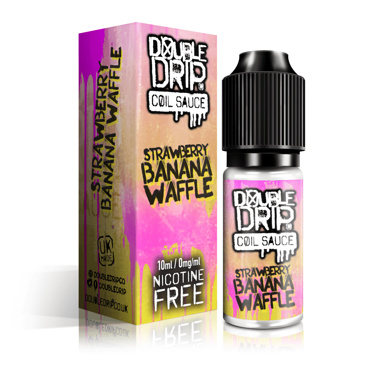 Double Drip E Liquid - Strawberry Banana Waffle - 10ml - Vape Unit