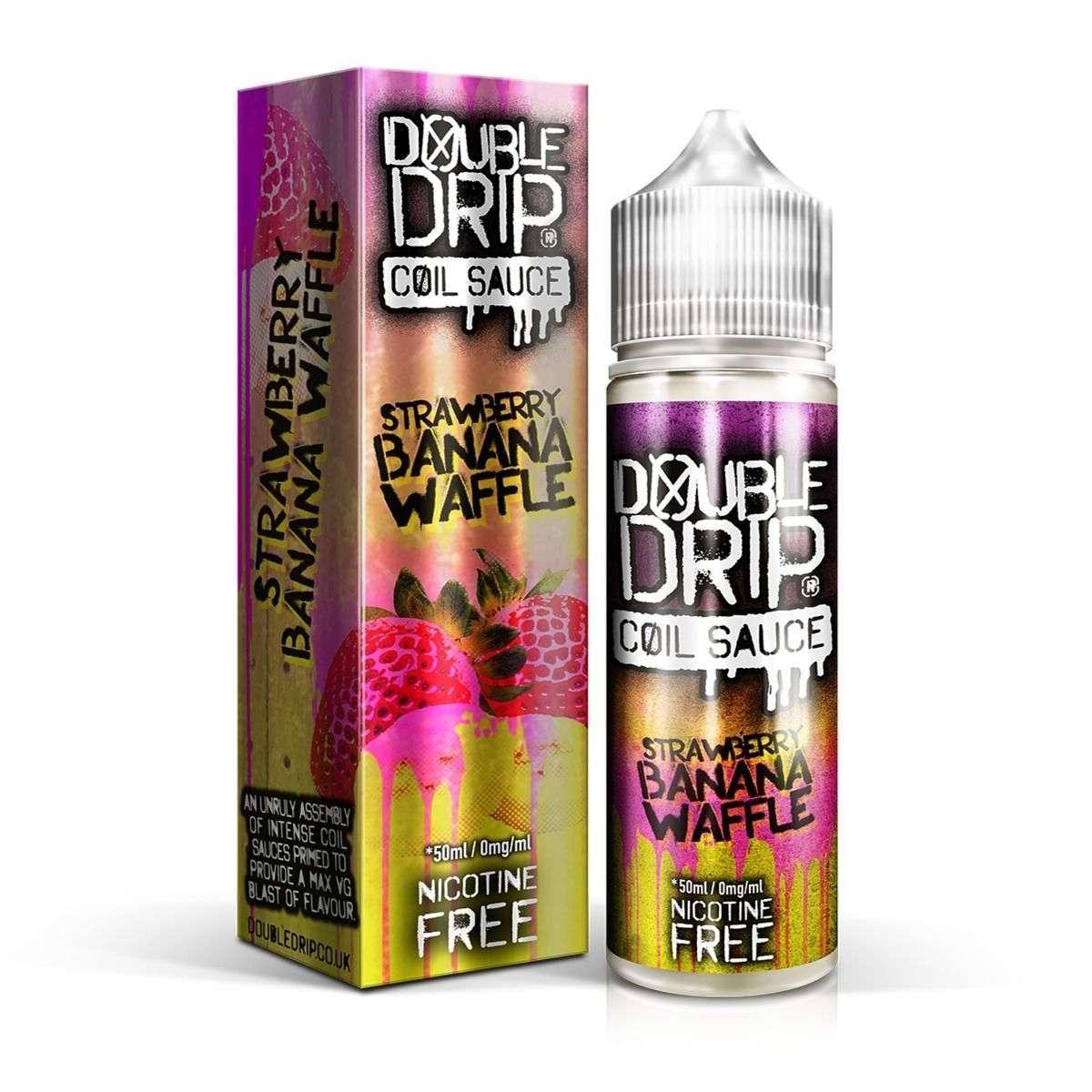 Double Drip E Liquid - Strawberry Banana Waffle - 50ml - Vape Unit