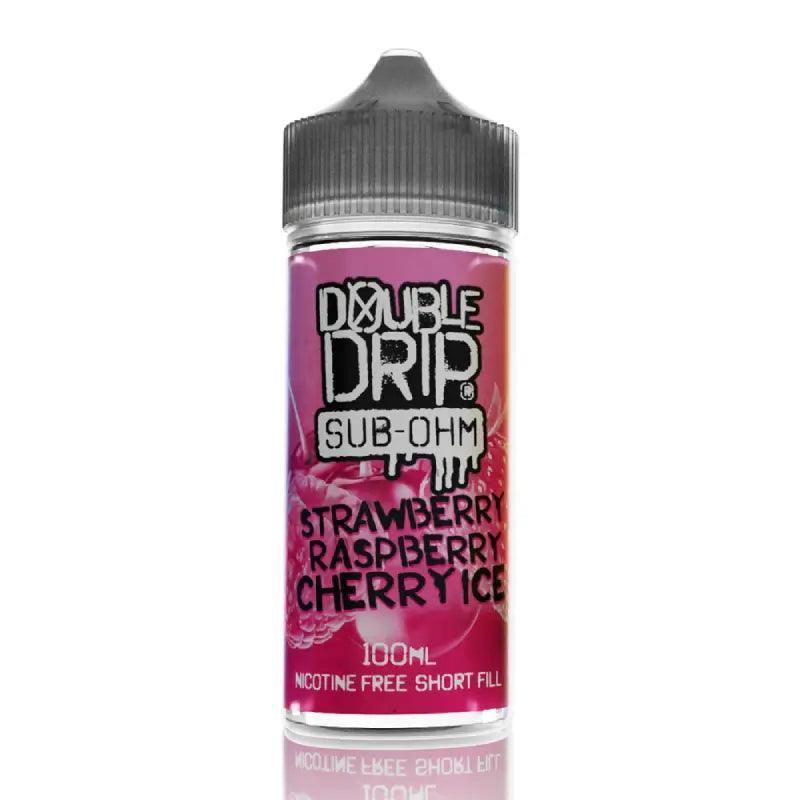 Double Drip E liquid - Strawberry Raspberry Cherry Ice - 100ml - Vape Unit