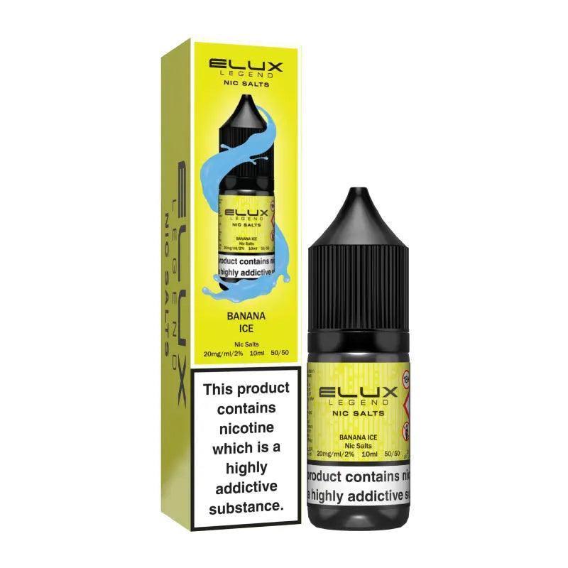 Elux Legend Nic Salts - Banana Ice - 10ml - Vape Unit