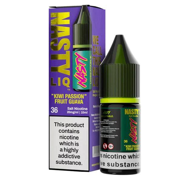 Kiwi Passionfruit Guava Nic Salt E-Liquid by Nasty Liq Salts 10ml - Vape Unit